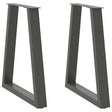 Vidaxl eettafelpoten 2 st v-vormig 50x(72-73,3) cm staal antraciet