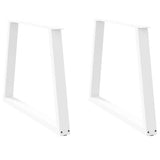 Vidaxl eettafelpoten 2 st v-vormig 90x(72-73,3) cm staal wit