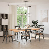 Vidaxl eettafelpoten 3 st v-vormig 90x(72-73,3) cm staal wit