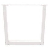 Vidaxl salontafelpoten 2 st v-vormig 50x(42-43,3) cm staal wit