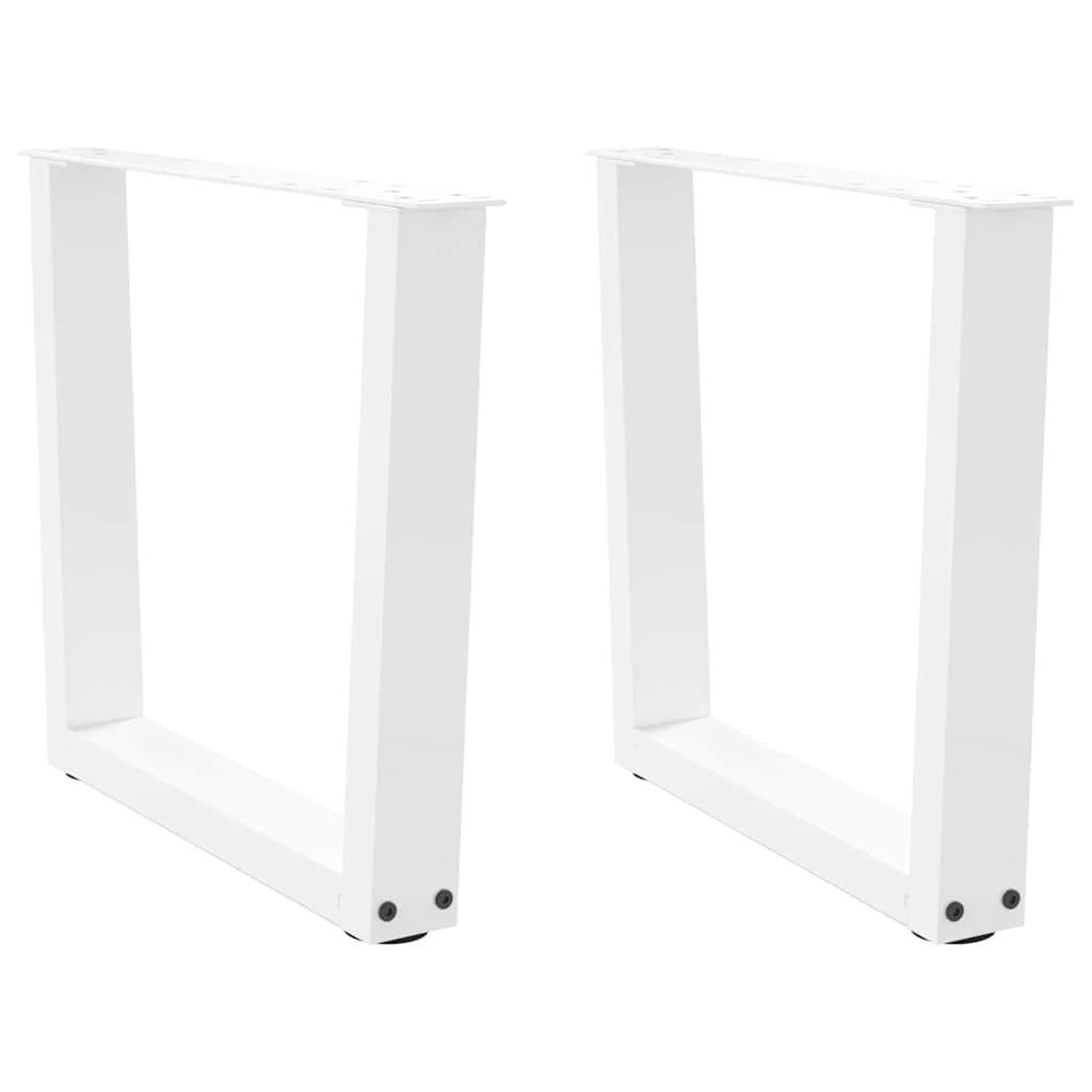 Vidaxl salontafelpoten 2 st v-vormig 60x(42-43,3) cm staal wit