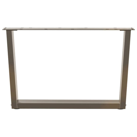 Vidaxl salontafelpoten 2 st v-vormig 70x(42-43,3) cm staal naturel