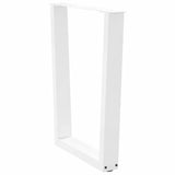 Vidaxl eettafelpoten 2 st v-vormig 60x(72-73,3) cm staal wit