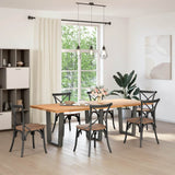 Vidaxl eettafelpoten 3 st v-vormig 70x(72-73,3) cm staal antraciet