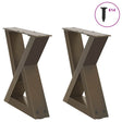 Vidaxl salontafelpoten 2 st 30x(30-31,3) cm staal naturel