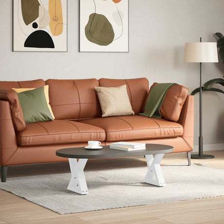 Vidaxl salontafelpoten 2 st 40x(30-31,3) cm staal wit