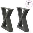 Vidaxl salontafelpoten 2 st 40x(30-31,3) cm staal antraciet
