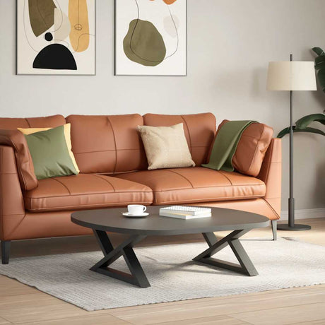 Vidaxl salontafelpoten 2 st 70x(30-31,3) cm staal antraciet