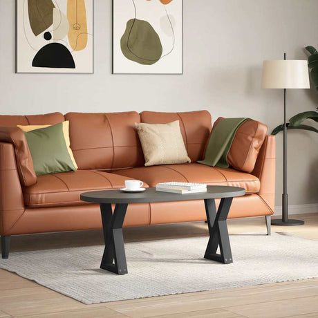 Vidaxl salontafelpoten 2 st 38x(42-43,3) cm staal zwart