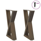 Vidaxl salontafelpoten 2 st 38x(42-43,3) cm staal naturel
