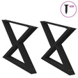 Vidaxl salontafelpoten 2 st 70x(42-43,3) cm staal zwart