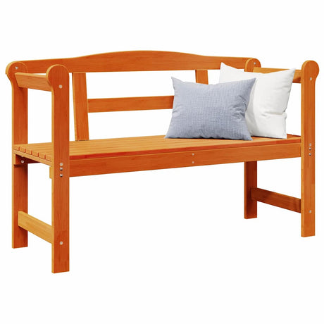 Vidaxl tuinbank 2 -seater 119 x 44 x 76 cm massief grenenhout bruin