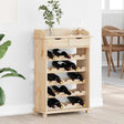 Vidaxl wijnrek naturel 58 x 28 x 90 cm massief grenenhout