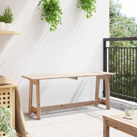 Vidaxl tuinbank naturel 119 x 37 x 47 cm massief grenenhout