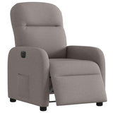 Vidaxl fauteuil verstelbaar elektrisch stof taupe