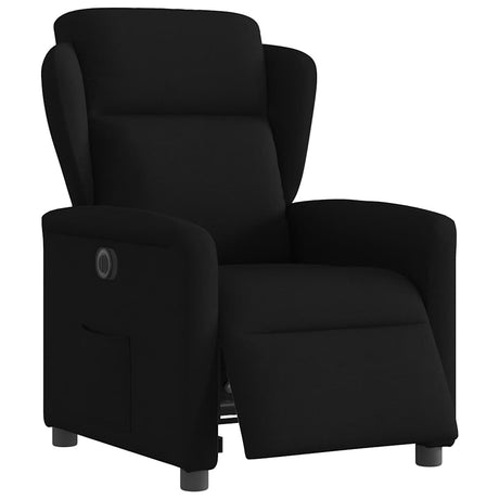 Vidaxl fauteuil verstelbaar elektrisch stof zwart
