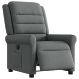 Vidaxl fauteuil elektrisch verstelbaar stof donkergrijs