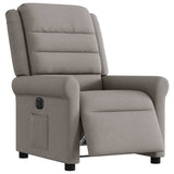 Vidaxl fauteuil verstelbaar elektrisch stof taupe