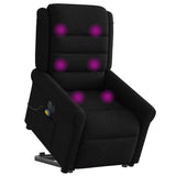 Vidaxl sta-op-massagestoel elektrisch verstelbaar stof zwart