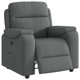 Vidaxl relaxfauteuil donkergrijze stof