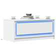 Vidaxl salontafel met led-verlichting bewerkt hout wit