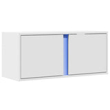 Vidaxl tv-wandmeubel met led-verlichting 80x31x35 cm wit