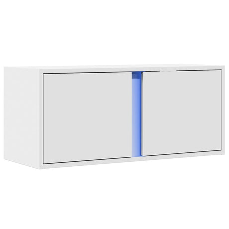 Vidaxl tv-wandmeubel met led-verlichting 80x31x35 cm wit