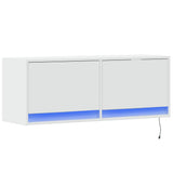 Vidaxl tv-wandmeubel met led-verlichting 100x31x35 cm wit