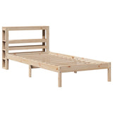 Vidaxl bedframe zonder matras massief grenenhout 75x190 cm