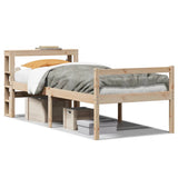 Vidaxl seniorenbed met hoofdbord massief grenenhout 90x190 cm