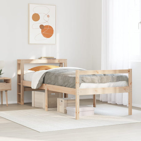 Vidaxl seniorenbed met hoofdbord massief grenenhout 90x200 cm