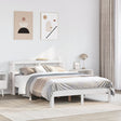 Vidaxl bedframe met hoofdbord massief grenenhout wit 120x190 cm