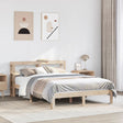 Vidaxl bedframe met hoofdbord massief grenenhout 140x190 cm