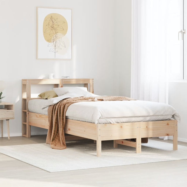 Vidaxl bedframe zonder matras massief grenenhout 75x190 cm