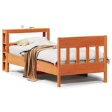 Vidaxl bedframe zonder matras massief grenenhout wasbruin 75x190 cm