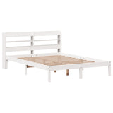 Vidaxl bedframe zonder matras massief grenenhout wit 140x200 cm