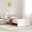 Vidaxl bedframe met hoofdeinde zonder matras 90x190 cm wit