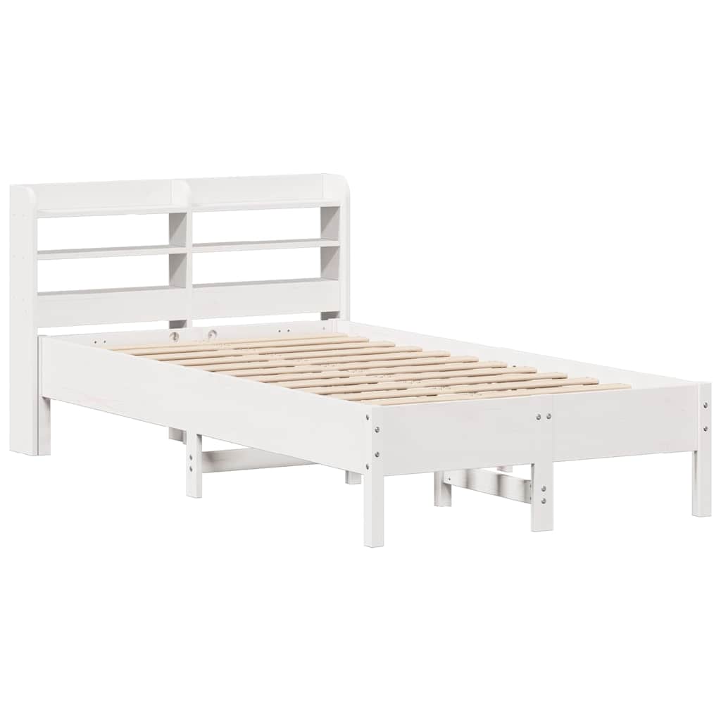 Vidaxl bedframe zonder matras massief grenenhout wit 140x200 cm