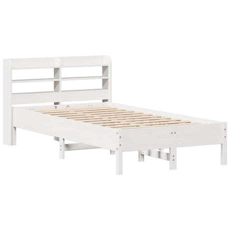 Vidaxl bedframe zonder matras massief grenenhout wit 140x200 cm