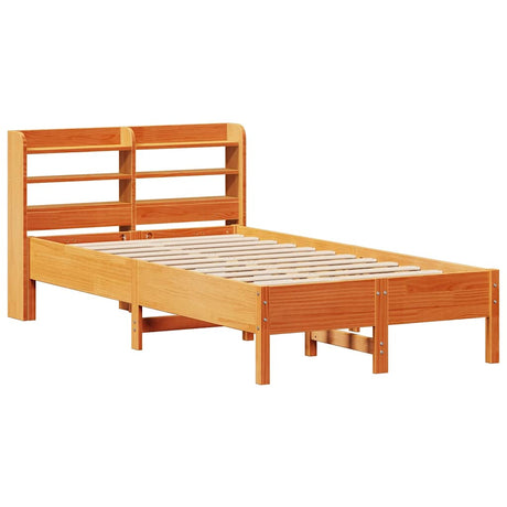 Vidaxl bedframe zonder matras massief grenenhout wasbruin 100x200 cm
