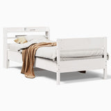 Vidaxl bedframe zonder matras massief grenenhout wit 90x190 cm