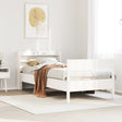 Vidaxl bedframe zonder matras massief grenenhout wit 75x190 cm