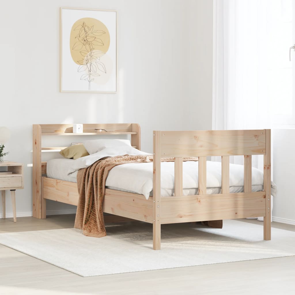 Vidaxl bedframe zonder matras massief grenenhout 90x190 cm