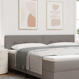 Vidaxl led hoofdbord taupe stof