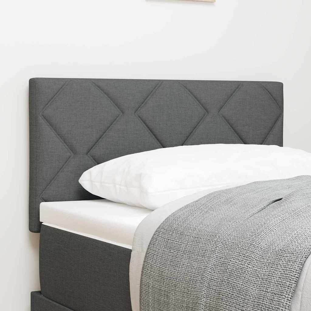 Vidaxl led hoofdbord grijs stof