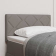 Vidaxl led hoofdbord taupe stof