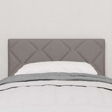 Vidaxl led hoofdbord taupe stof