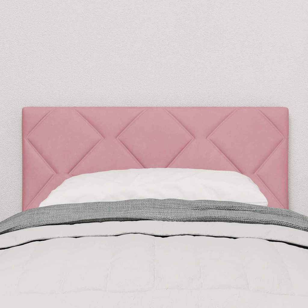 Vidaxl led hoofdbord roze 80 cm fluweel