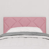 Vidaxl led hoofdbord roze 80 cm fluweel