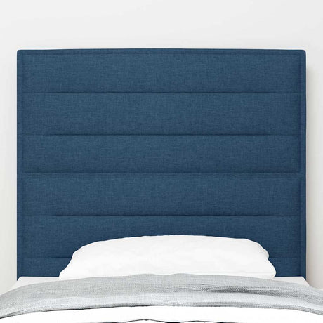 Vidaxl led hoofdbord met led-stripverlichting blauw 100 cm stof